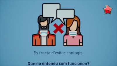 Campanya institucional del Pol&ograve;nia per a l'&uacute;s correcte de mascaretes
