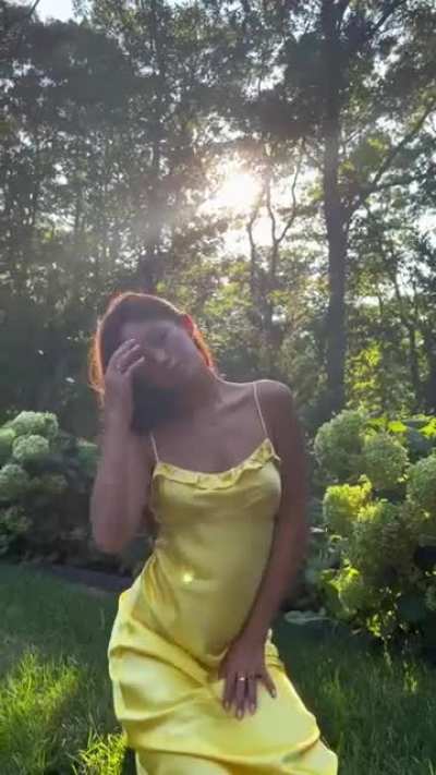 lily chee yellow silk dress