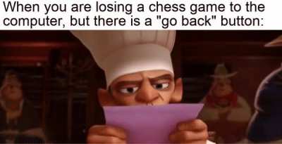 Go backwards, backwards, backwards you might win
