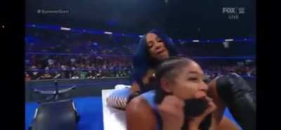 Awww Poor Bianca, Sasha Banks always humble you.