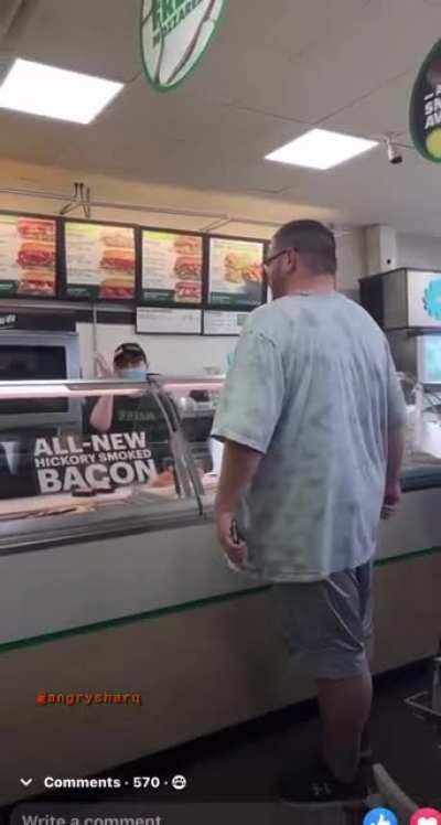 Subway freakout over toasted sandwich