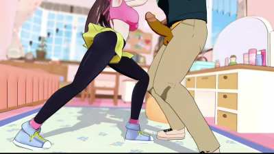 I made Rosa from Pok&eacute;mon knee an animated version of me in the balls