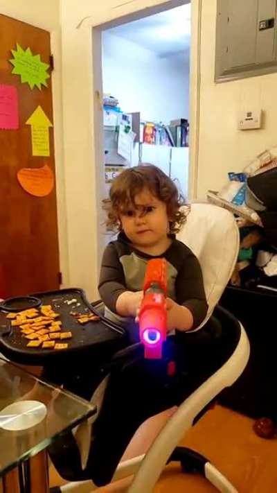 Got my son a Nerf gun for Chanukah...