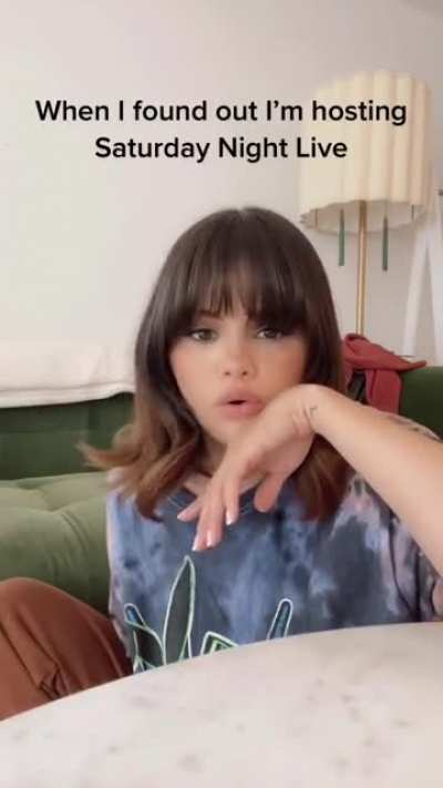 Finding out she&rsquo;s hosting Saturday Night Live