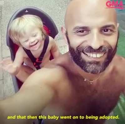 This single dad adopted a baby with down syndrome rejected by dozens of families