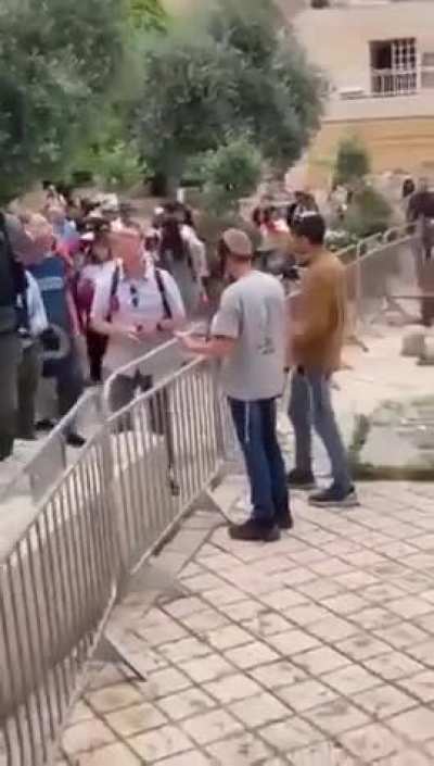 to visit a Christian holy site without being heckled.