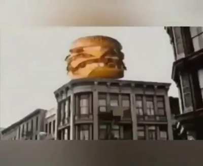 Un montón de hamburguesa