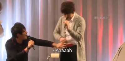 Oh dear, seems you've seen it. -- Ono Daisuke (Voice of Jotaro) playing it cool [subs by me].