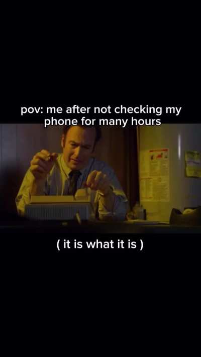 It is what it is