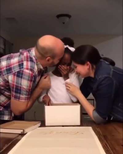 This 10-year-old girl just found out she's going to be adopted