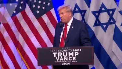 Trump goes on racist rant using terms like 'terror infested' &amp;amp; claiming he will deport the anti-genocide student protesters.