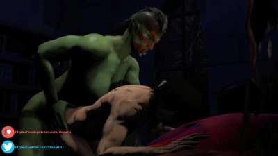Orc Futa x Human Male Doggy [XIOPATH]