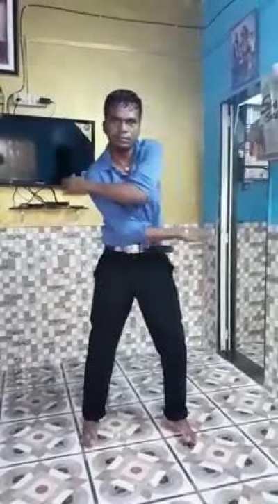 Trying to dance barefoot