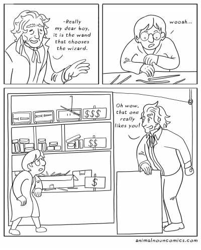 Wand shop