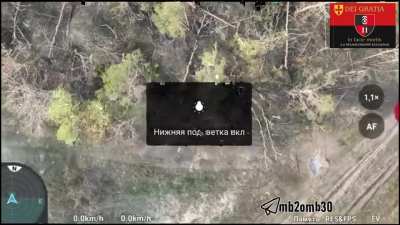 Ukraine's 2nd mechanized battalion of the 30th Mechanized brigade using drone-dropped grenades to defend Sinkivka, Kupiansk