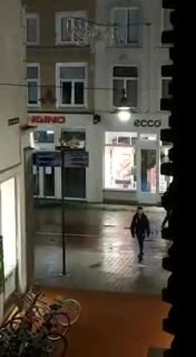 Mild vandalism in Dutch riot