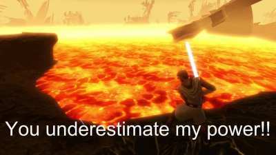Ran into a couple of dedicated prequel fans on SWTOR so we asked them to help me make a "high ground" video.