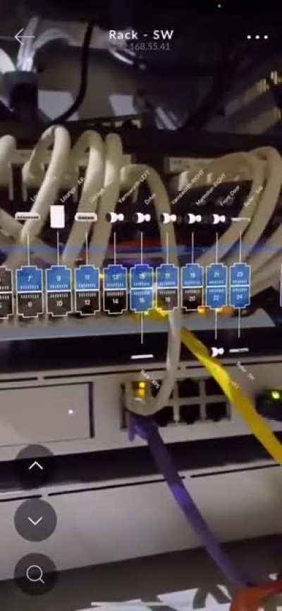 Using Augmented Reality for cable management!