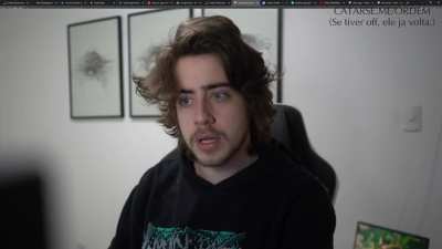 ele está confuso.