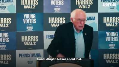 Bernie Sanders, "Why don't we discuss the fact that Elon Musk, Jeff Bezos &amp;amp; Larry Ellison own more wealth than the bottom HALF of Americans? Part of the answer is that the people who own the media are doing phenomenally well. They aren't interested in