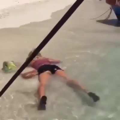 HMC while I stylishly exit a boat