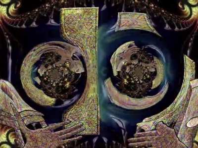 Psychedelic collaboration by me @fractalgate and @_metafixion_ find us on Instagram