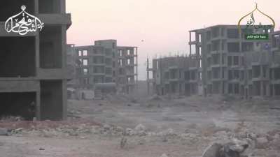 [Combat edit]Footage of assault on 1070 housing complex Aleppo (Jabhat Fateh al-Sham) Aleppo offensive 2016.07.31.