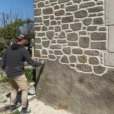 They don't do it brick by brick