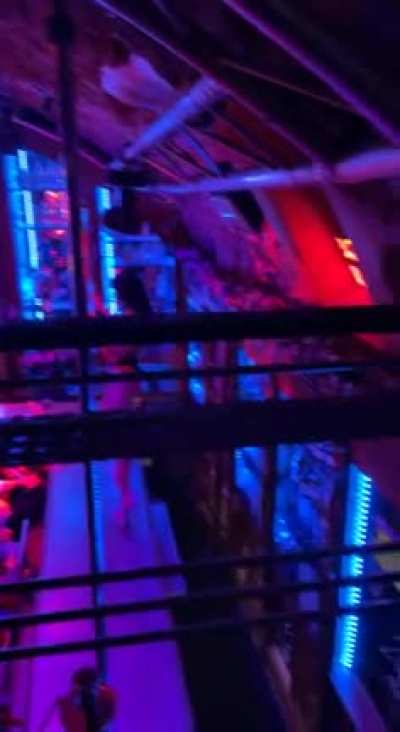 enjoying in a strip club