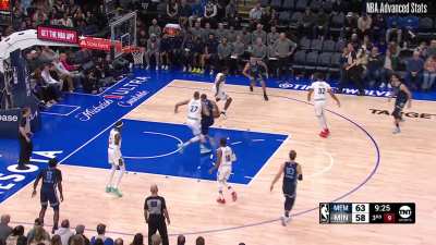 [Highlight] Gobert snatches Tillman&rsquo;s hook shot right out of the air! (The goaltending was overturned upon review)