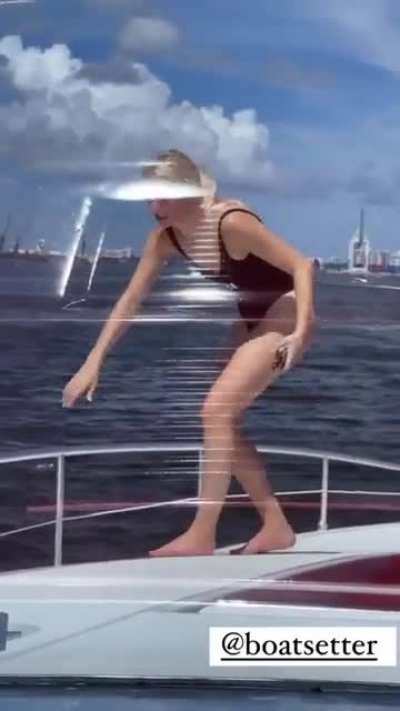 On a boat