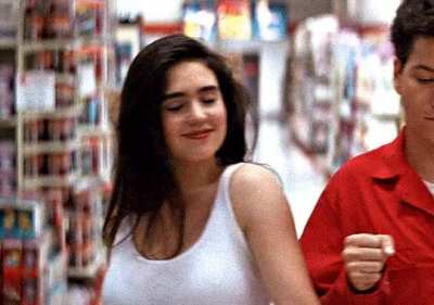 Jennifer Connelly as Josie McClellan in "Career Opportunities" (1991).
