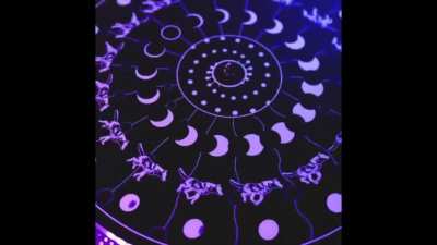 Beautiful 'running wolfs' zoetrope on this vinyl