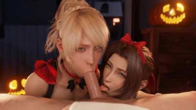 Lunafreya &amp;amp; Aerith - Trick or Treat Part 1 (LazyProcrastinator) [Final Fantasy]