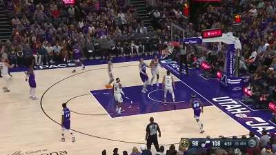 [Highlight] Malik Beasley hits a big three over Jokic late in the fourth quarter and gives a little wiggle celebration.