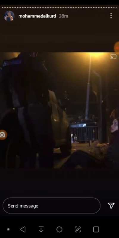 This is Maryam Afifi, the woman who (in my previous post) was dragged by her hijab and arrested, confronting the Israeli police.