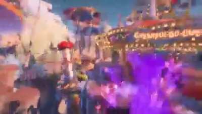 Is there a lore reason why giddy park is on fire?