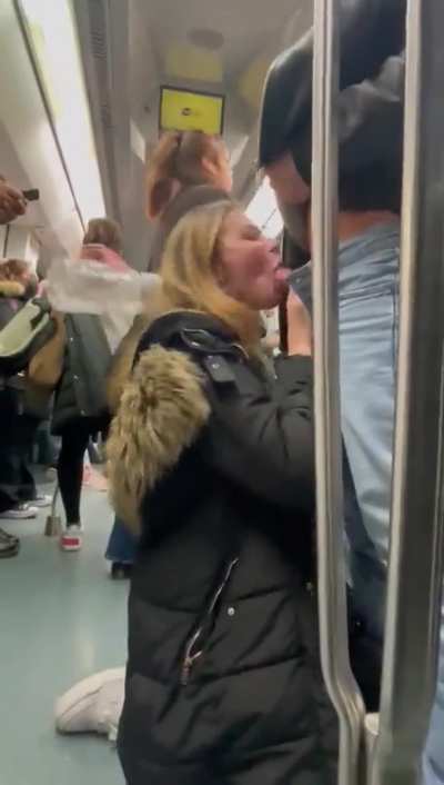 [OC]You know you&rsquo;ve got good dick when she can&rsquo;t resist sucking it on a packed train 😏