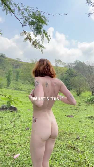 My short film - 🎞️ - finding a mysterious crystal on my Daddy&rsquo;s land and fucking it before 😈😈😈 (Vid Available On My FANSLY) #nudistgoals 
