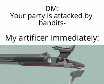 He owns a musket for party defense since that&rsquo;s what the founding lords intended