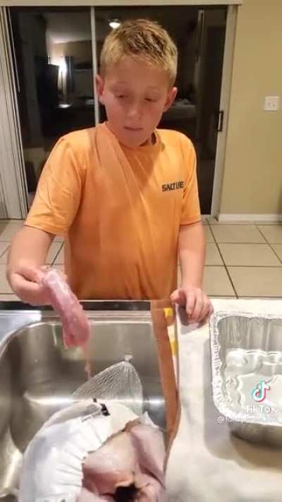 Cleaning out the Turkey