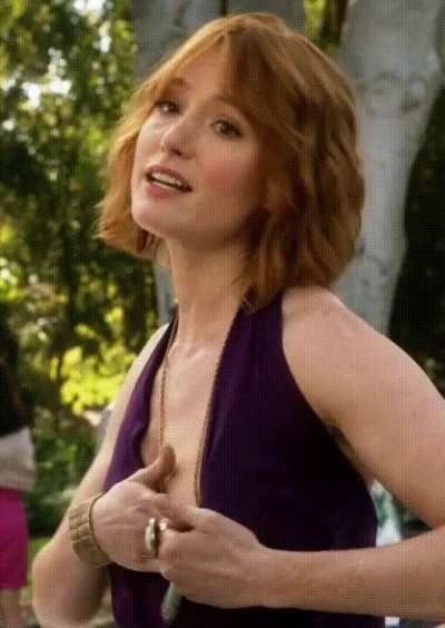 Alicia Witt takes her boob out on a party in "House Of Lies" s04e05