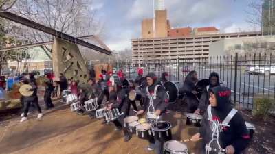 Me and my drumline doing our thing check us out lmk what u think