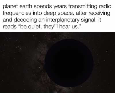 it took millenniums to reach us. by then, it was already too late.