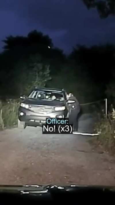Thank god he was an idiot enough to stick the gun outta the window