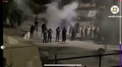 Israeli police attacking worshipers. Just for those who claim police were responding to riots