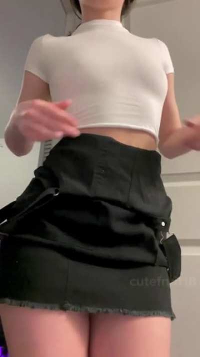 i know my tits aren't big, but at least they're perky