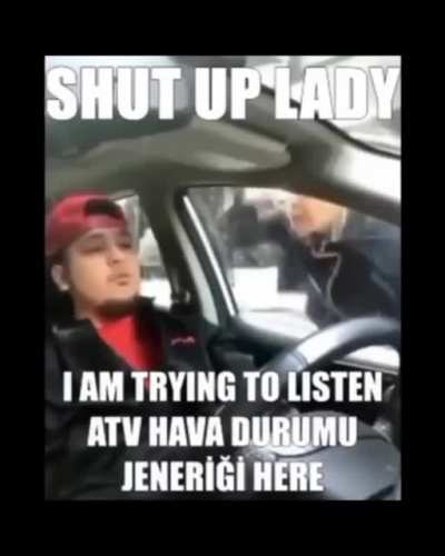 Shut up lady