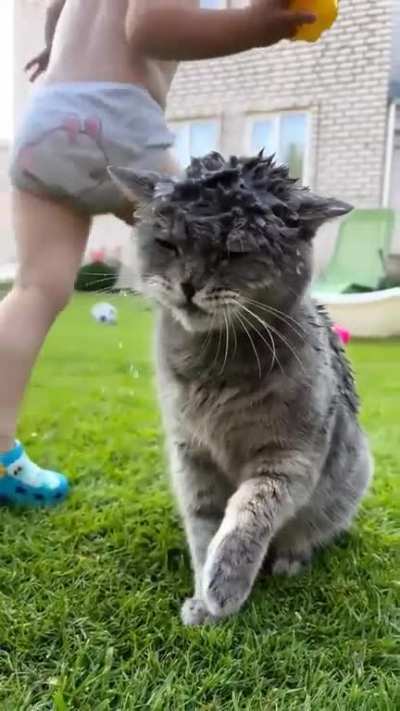 to dry off