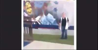 A Punch Spun her 360 degrees.
